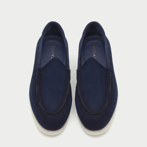 Nagra Loafer | Deep Blue Suede